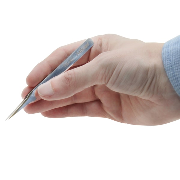 Amscope 4 3/8 in. General Purpose Tapered Pointed Smooth Tip Tweezers TW-482-10PK - main